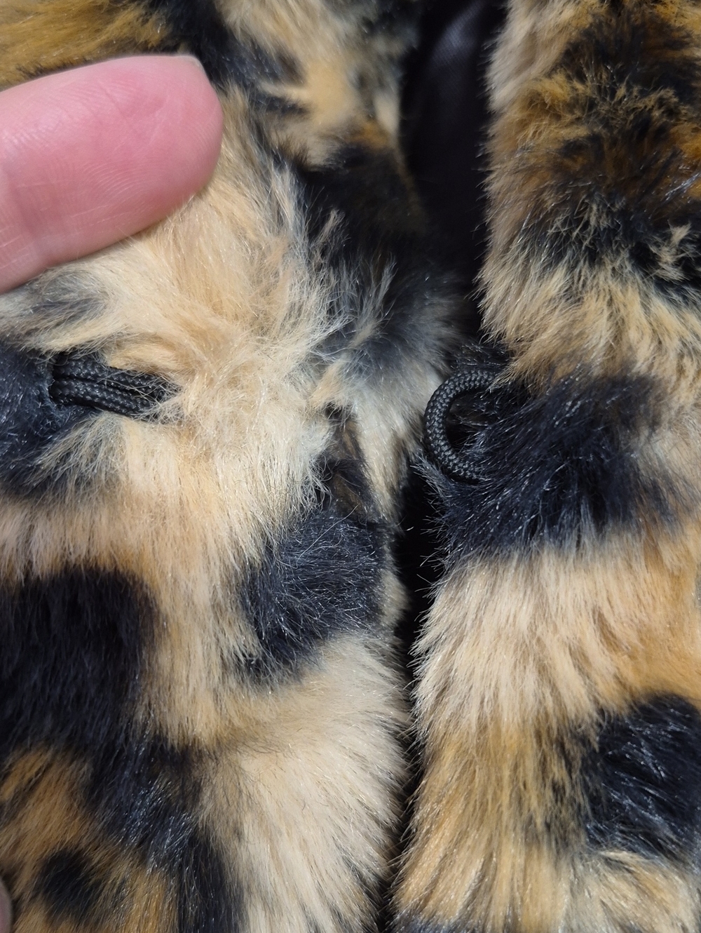 H&M DIVIDED Cropped Leopard Print Faux Fur Jacket - Picture 5 of 6
